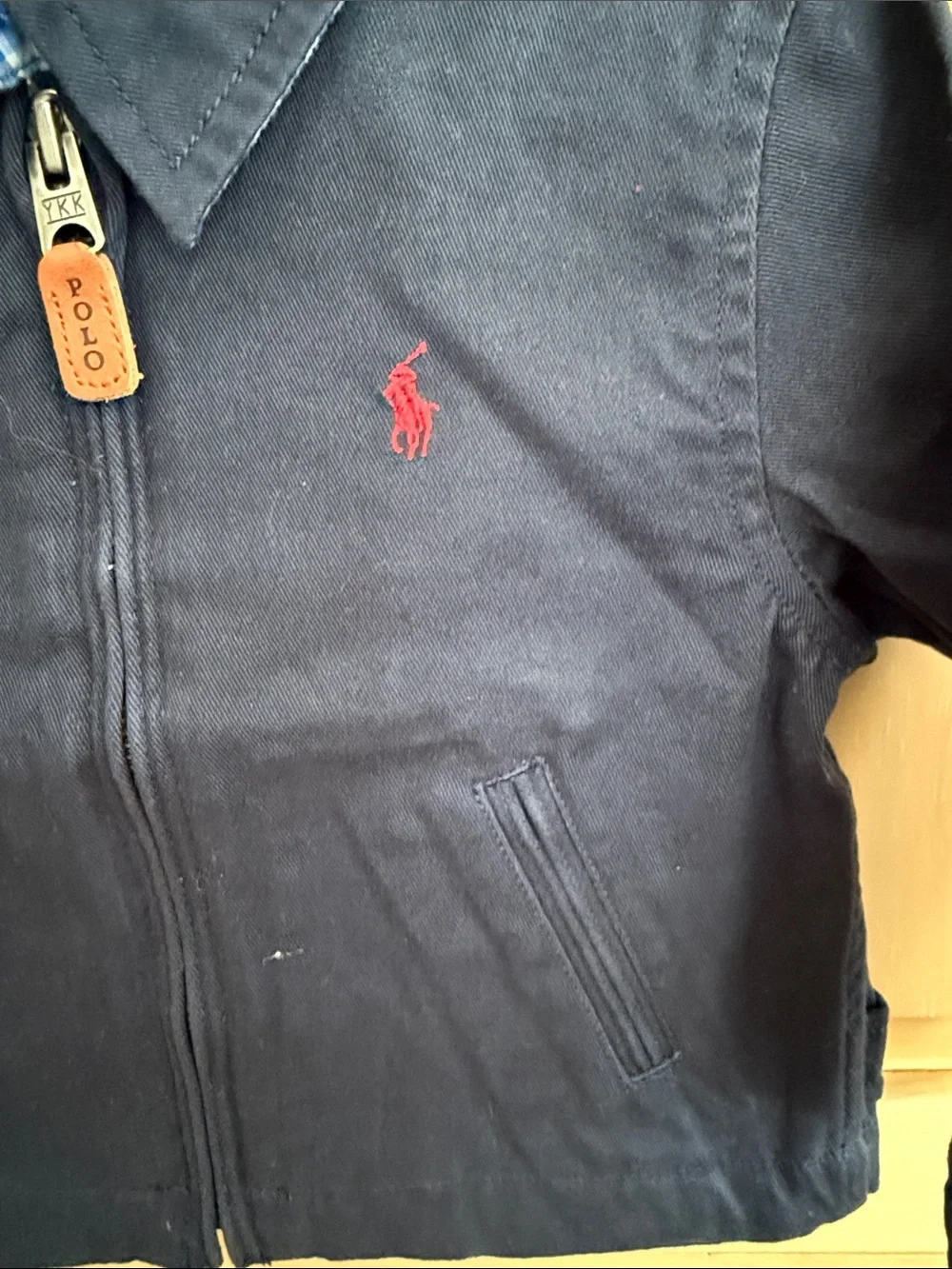 NWT Polo by Ralph Lauren navy  Kids' Zip Jacket with Red Logo
